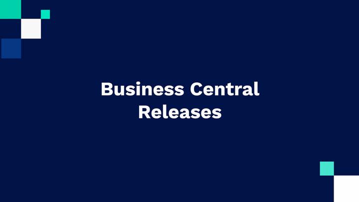 Få indsigt i de nyeste nyheder fra Business Central Release Waves